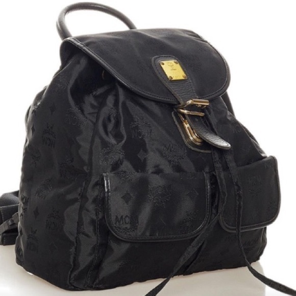 MCM Visetos Nylon Drawstring Backpack- Like New!! price back up in march❤️❤️ - Picture 2 of 12